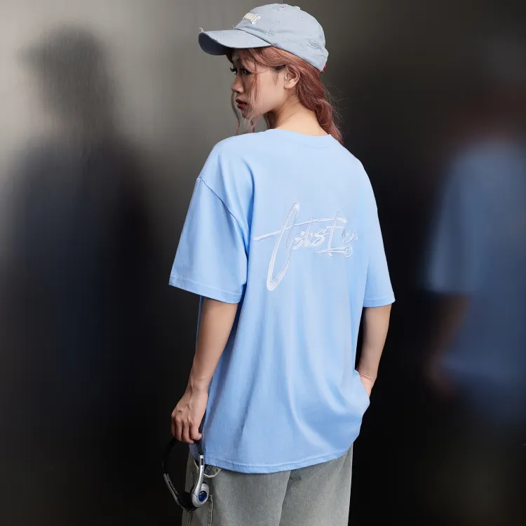Rhude rear logo-print hoodie Black