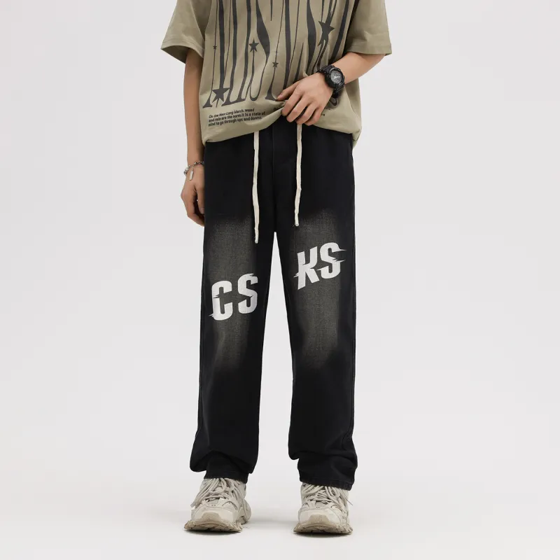 CSKS Jeans Unisex Black Gray Color-3