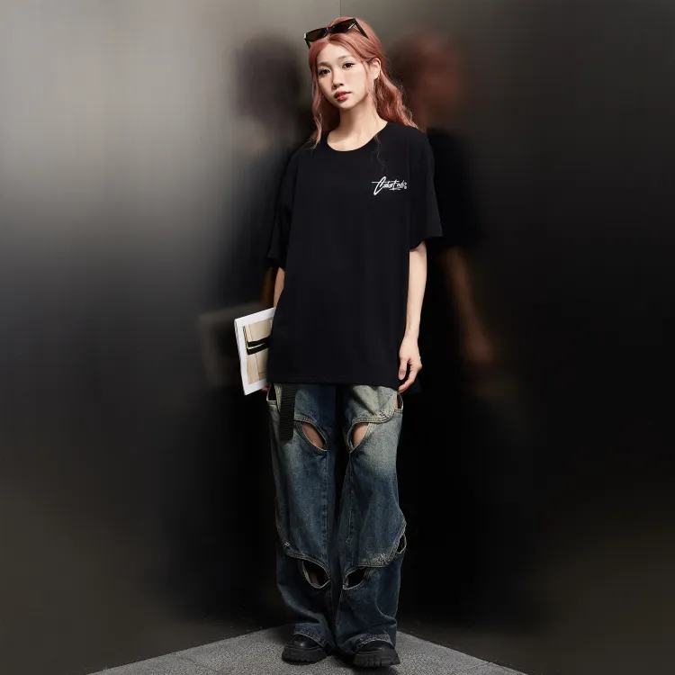 Colour Block Logo Crew Neck T-Shirt