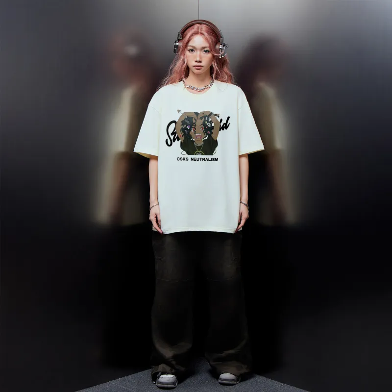 CSKS Drop Shoulder Sleeve T-Shirt Unisex-16