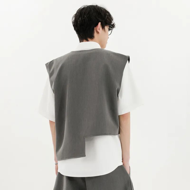 WELTER EXPERIMENT Fashion Minimalist Style Vest Unisex-28