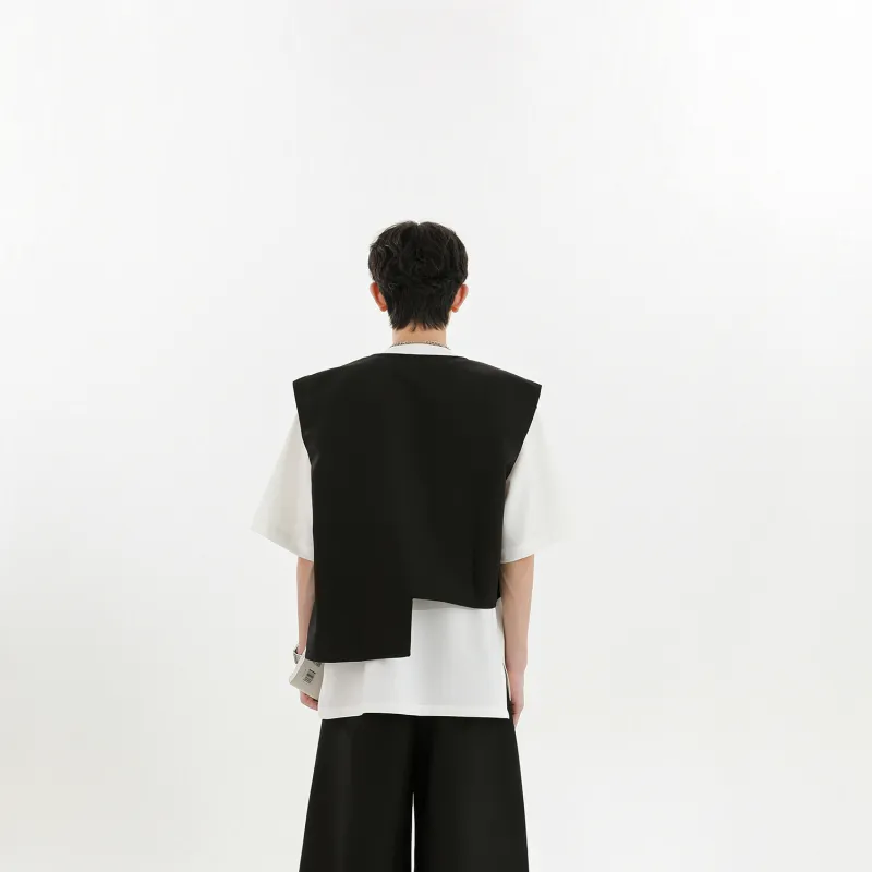 WELTER EXPERIMENT Fashion Minimalist Style Vest Unisex-14
