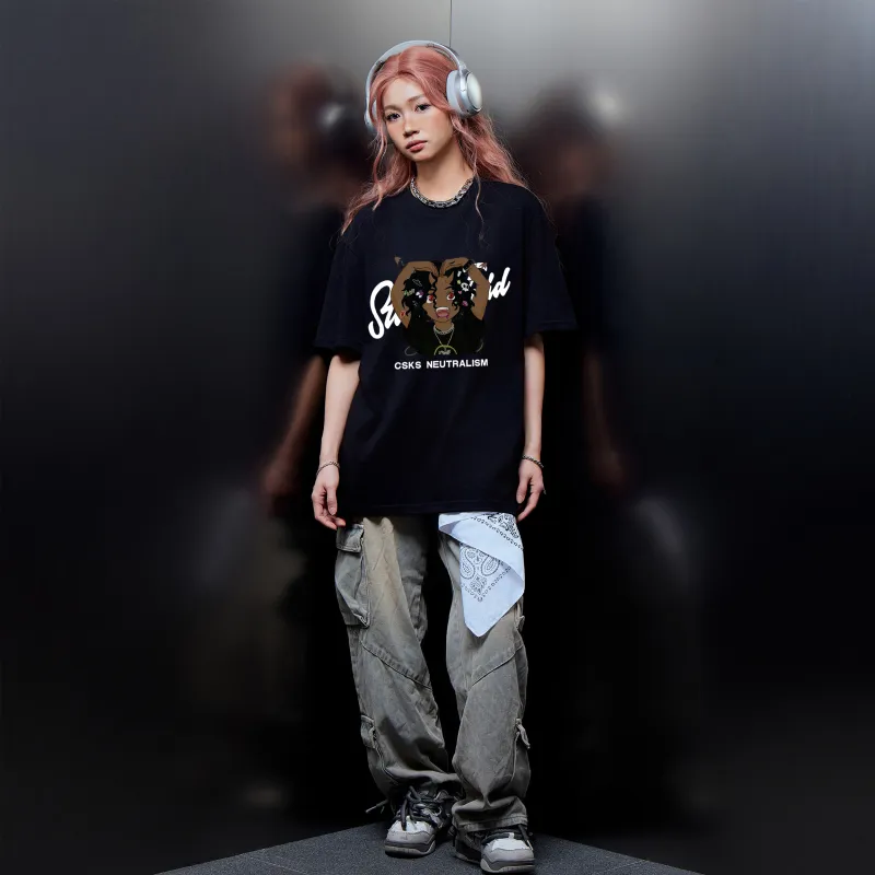 CSKS Drop Shoulder Sleeve T-Shirt Unisex-4
