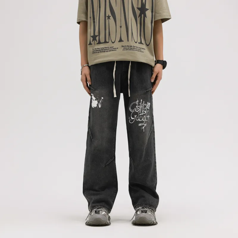 CSKS Jeans Unisex Black Gray Color-5