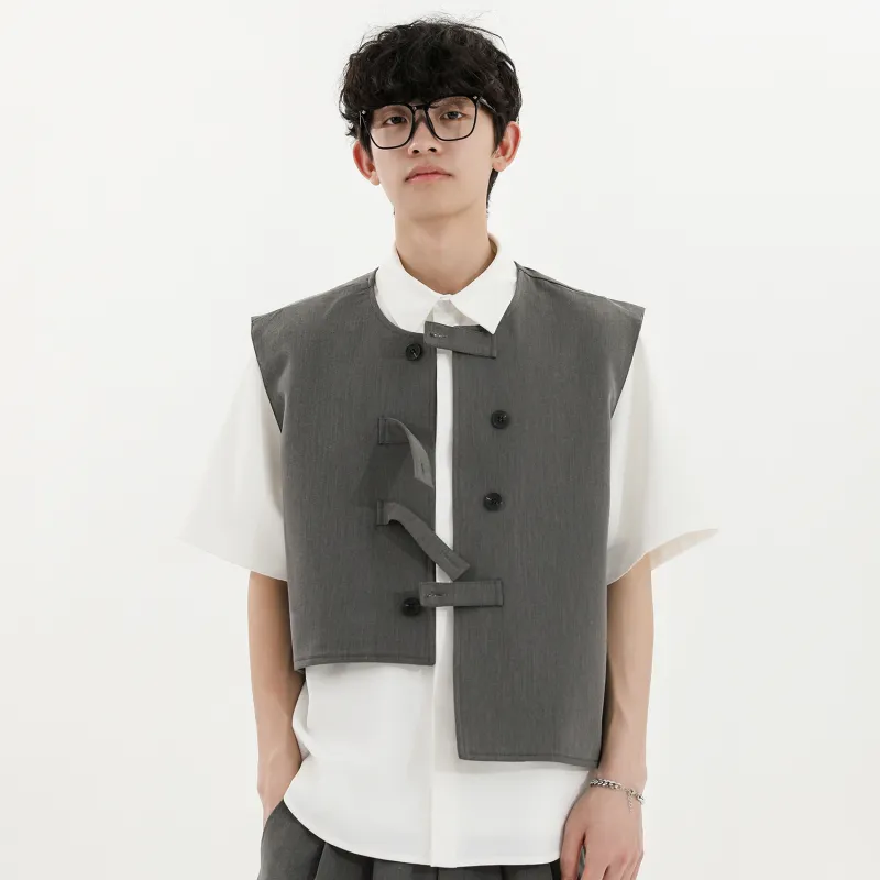 WELTER EXPERIMENT Fashion Minimalist Style Vest Unisex-27