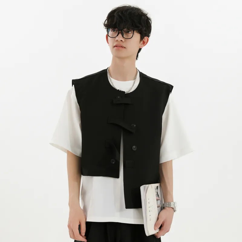 WELTER EXPERIMENT Fashion Minimalist Style Vest Unisex-9