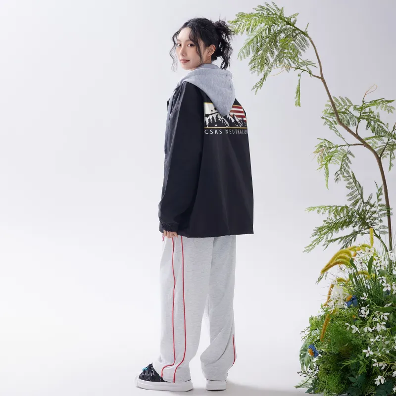 CSKS Jackets Coats Unisex Black Gray-6