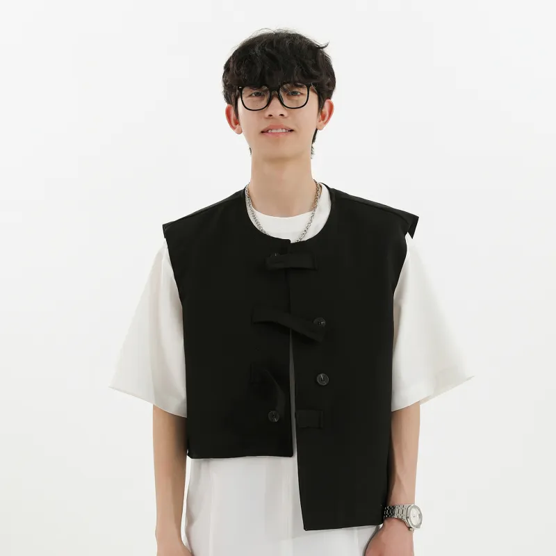 WELTER EXPERIMENT Fashion Minimalist Style Vest Unisex-7