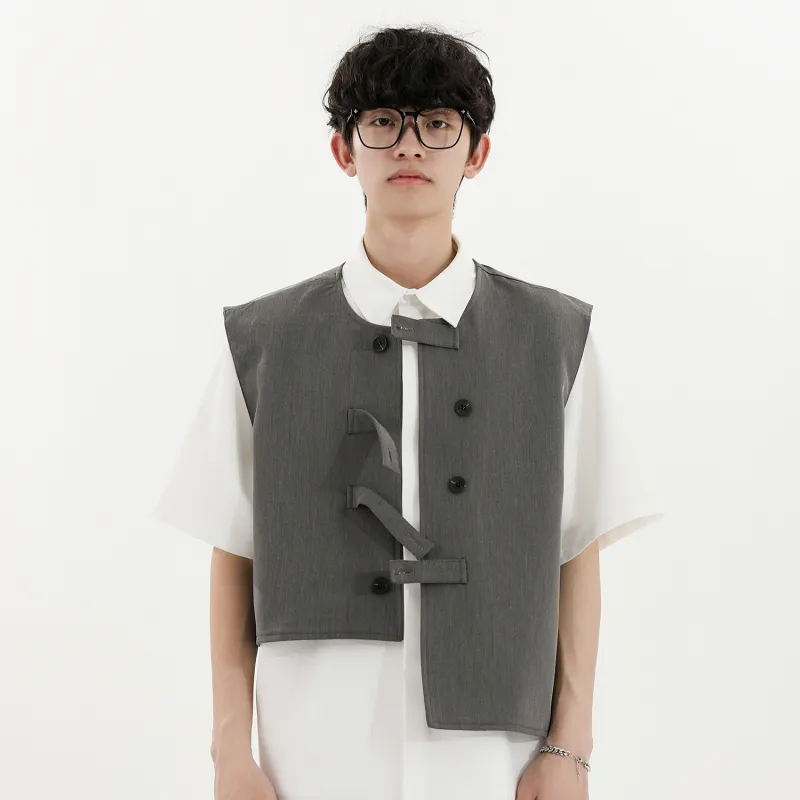 WELTER EXPERIMENT Fashion Minimalist Style Vest Unisex-26