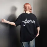 Crew Neck Short Sleeve Tulle T-Shirt