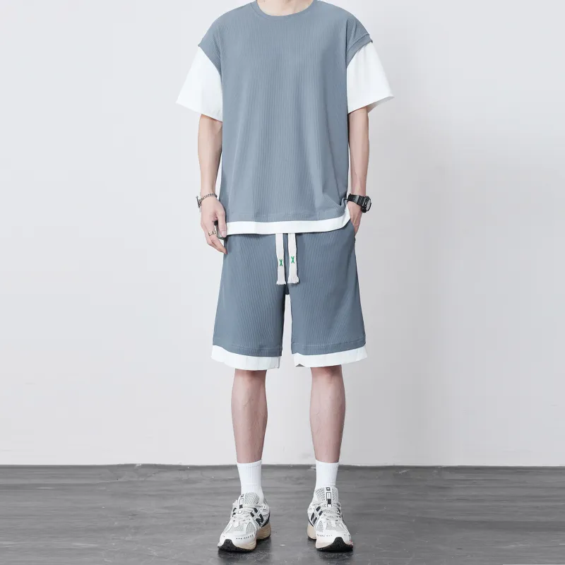 CSKS T Shirt Comes With Casual Knit Pants Unisex 2 Pack-17