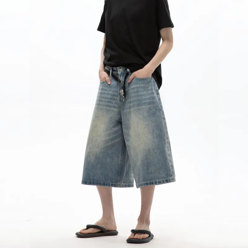 TIRED Denim Shorts Unisex-11