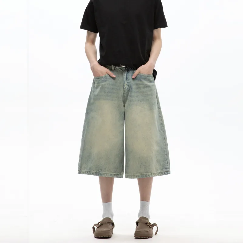 TIRED Denim Shorts Unisex-2