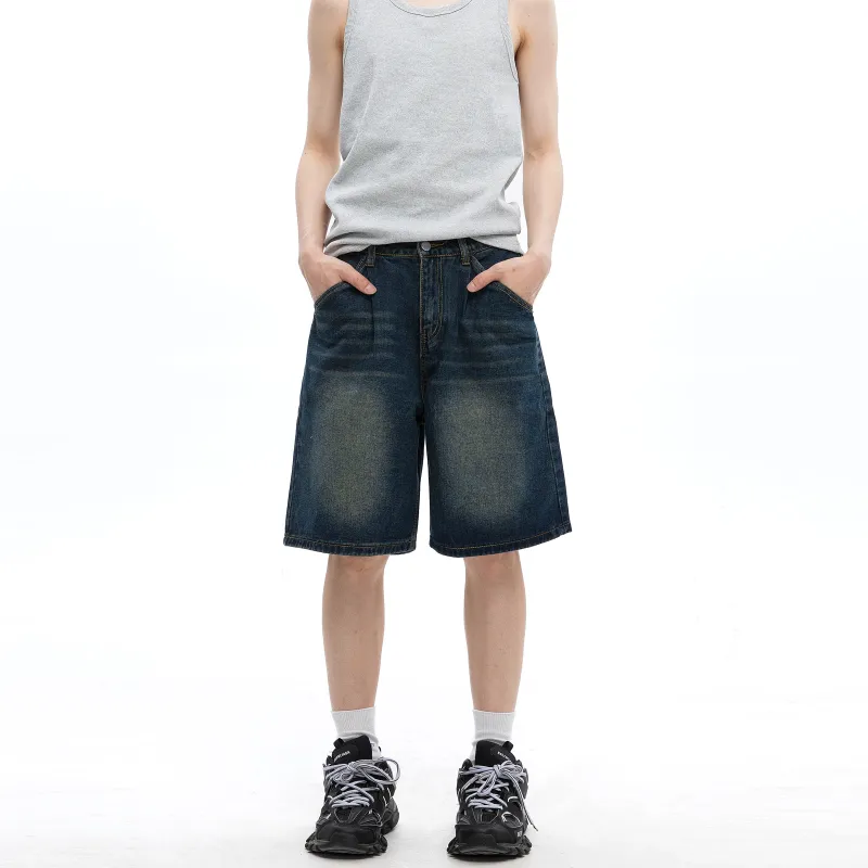 TIRED Denim Shorts Unisex-19