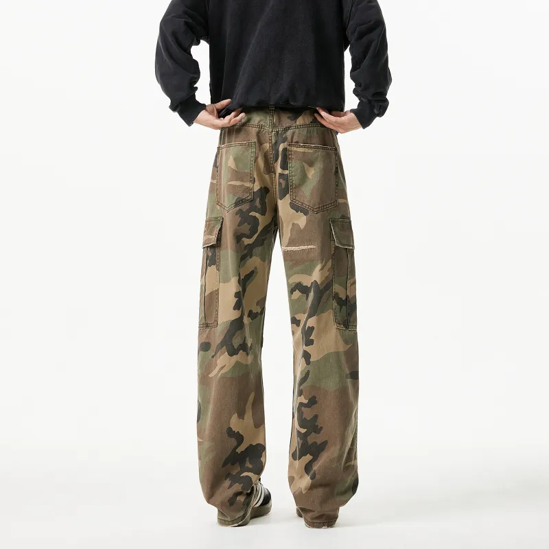 TIRED Cargo Pants Unisex Camouflage-6