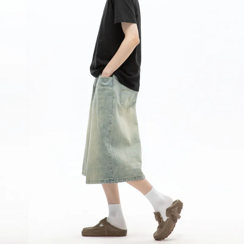TIRED Denim Shorts Unisex-6