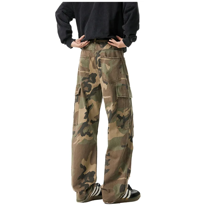 TIRED Cargo Pants Unisex Camouflage-1