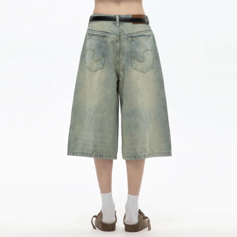 TIRED Denim Shorts Unisex-7