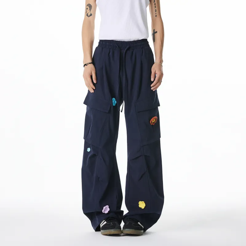 TIRED Cargo Pants Unisex Navy Blue-2