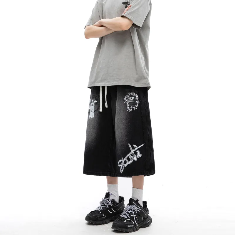 TIRED Denim Shorts Unisex-3