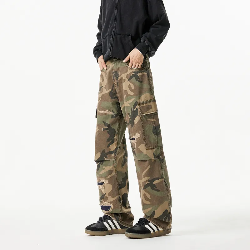 TIRED Cargo Pants Unisex Camouflage-4