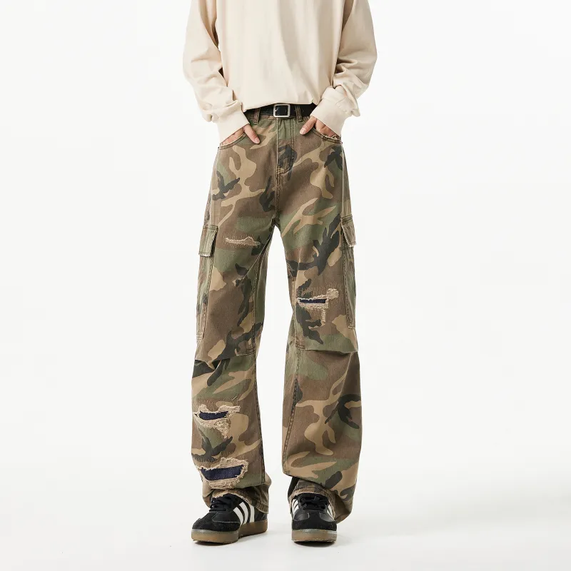TIRED Cargo Pants Unisex Camouflage-2