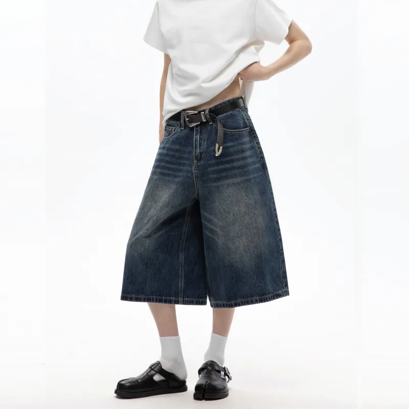 TIRED Denim Shorts Unisex-19