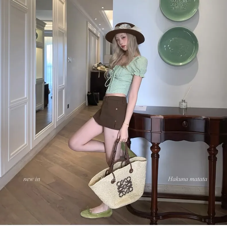 QYPRF Crop Tops Women's Matcha Green-4