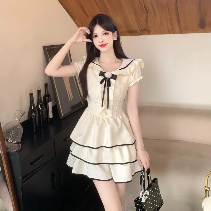 QYPRF Short Sleeved Dress Women's-10