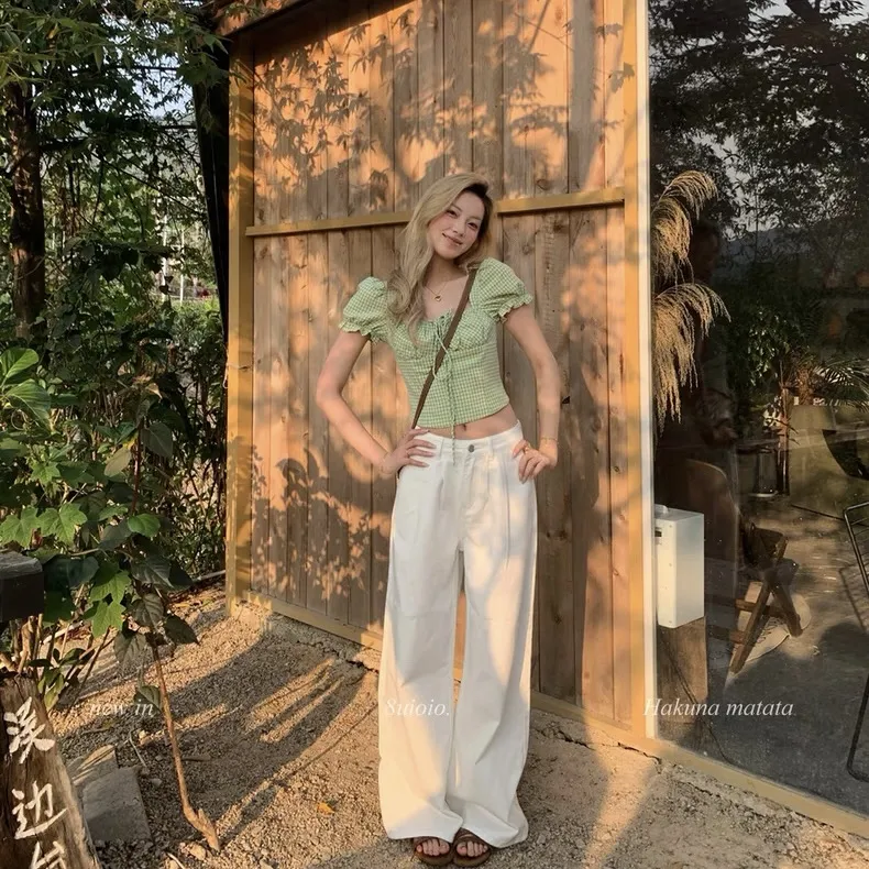 QYPRF Crop Tops Women's Matcha Green-2
