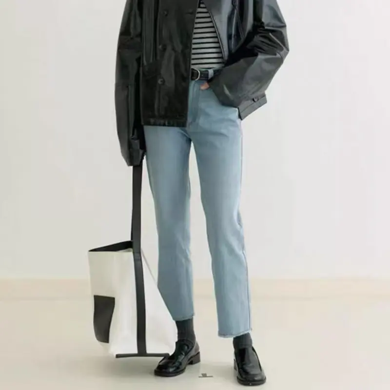 QYPRF Jeans Women's Blue-3