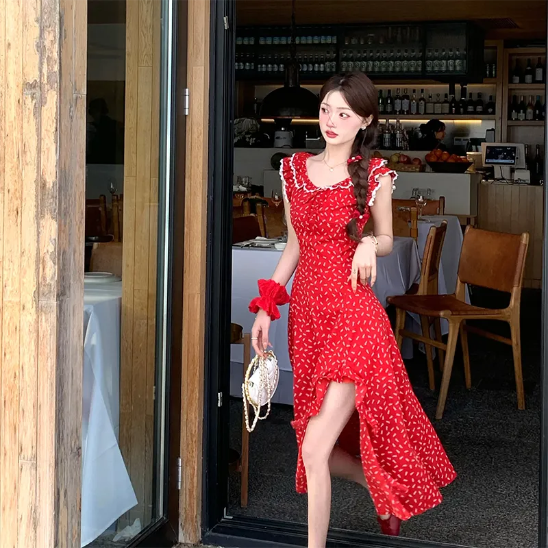 QYPRF Sleeveless Dresses Women's-10