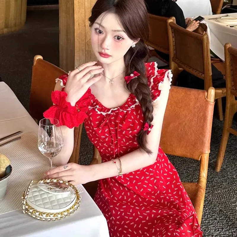 QYPRF Sleeveless Dresses Women's-6