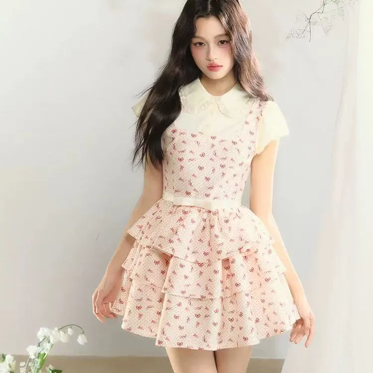 QYPRF Short Sleeved Dress Women's-7