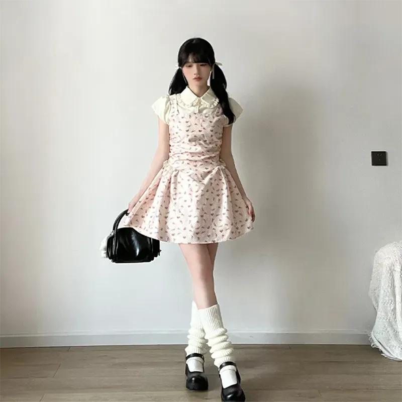 QYPRF Short Sleeved Dress Women's-5