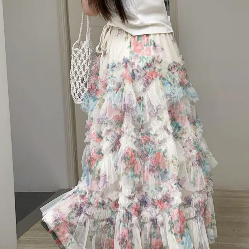 QYPRF Casual Long Skirt Women's-5