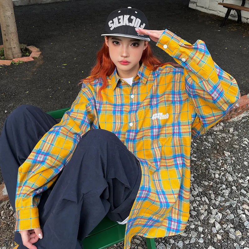 404MOB GANG Shirt Unisex Yellow-9