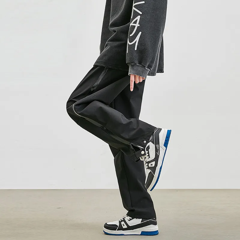 MEIPIN TANG Cargo Pants Unisex Black-3