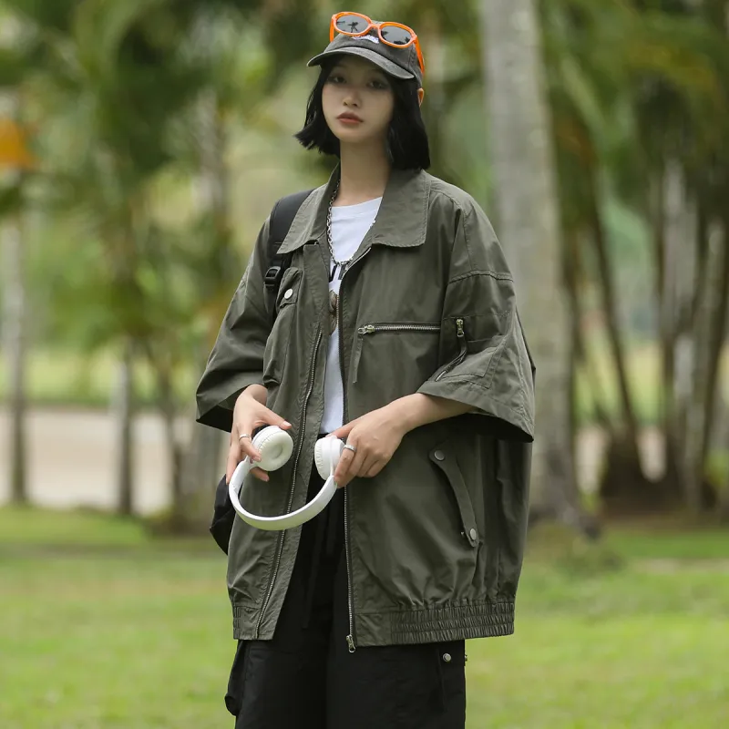 MEIPIN TANG Shirt Unisex Army Green-2