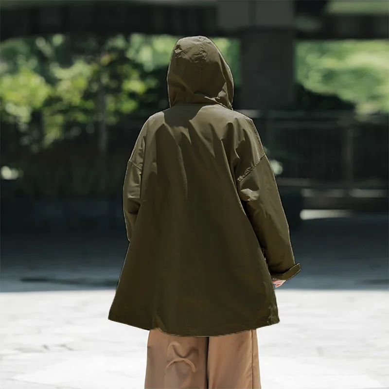 MEIPIN TANG Trench Coats Unisex-6