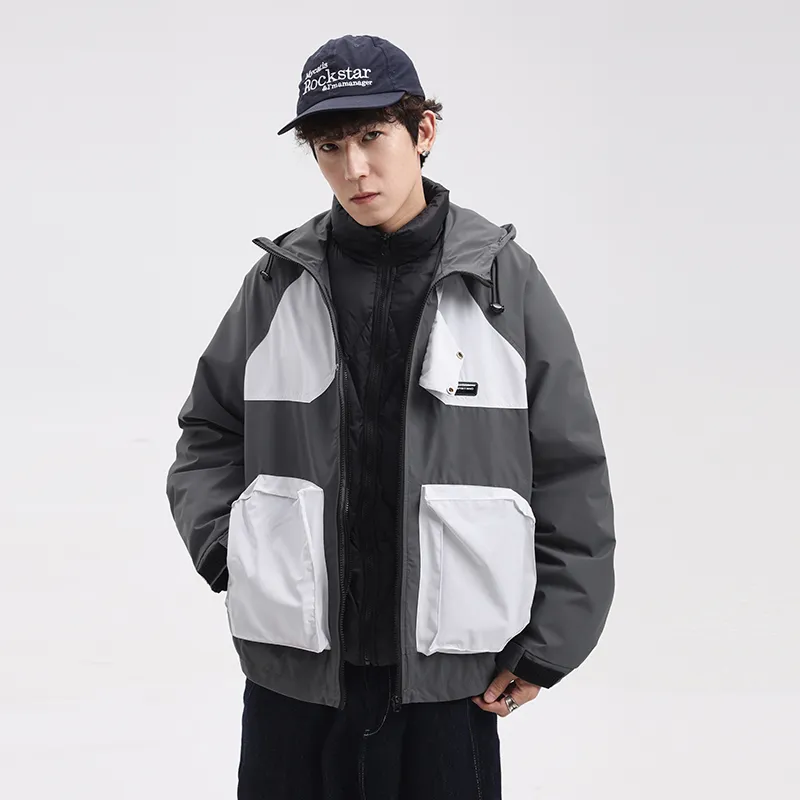 MEIPIN TANG Winter Down Jacket Korean Style Unisex-4