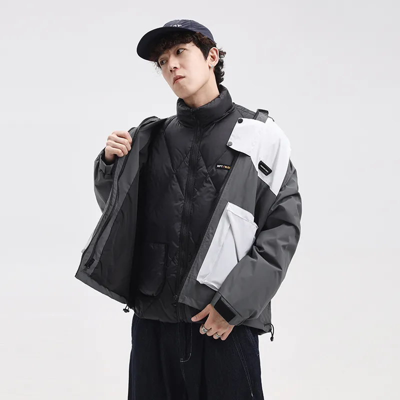 MEIPIN TANG Winter Down Jacket Korean Style Unisex-5