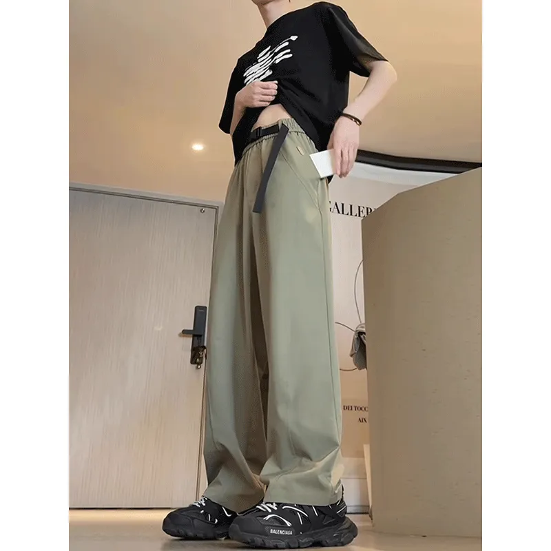 NOWSTIME Casual Pants Unisex Green-4