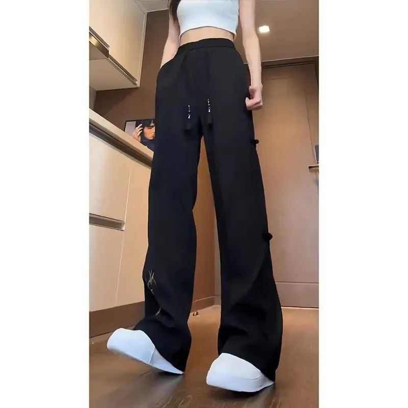 NOWSTIME Casual Pants Unisex Ink Black-5