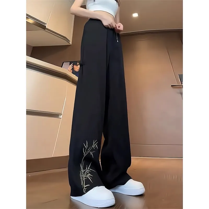 NOWSTIME Casual Pants Unisex Ink Black-2