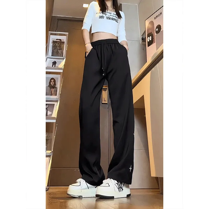 NOWSTIME Casual Pants Unisex Black-5