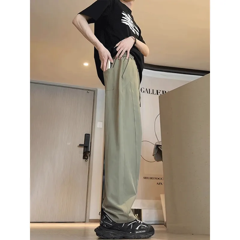 NOWSTIME Casual Pants Unisex Green-3
