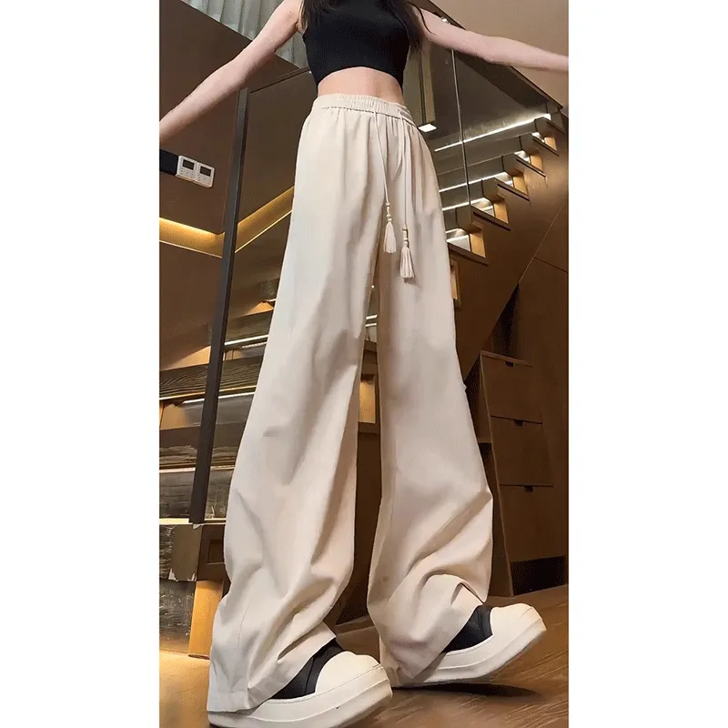 NOWSTIME Casual Pants Unisex Apricot-2