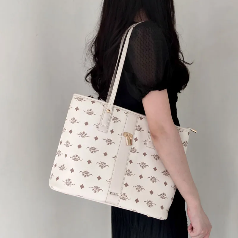 Mosiliri Artificial Leather Tote Bag Shopping Bag Shoulder Bags Women's-4