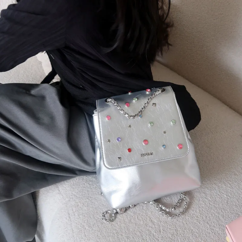 Mosiliri Backpacks Silver-7